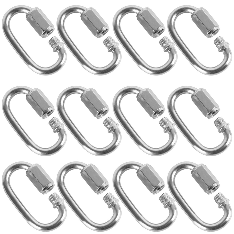 12 Pcs Quick Link 4MM Stainles - огляд і ціна Chain Quick Link