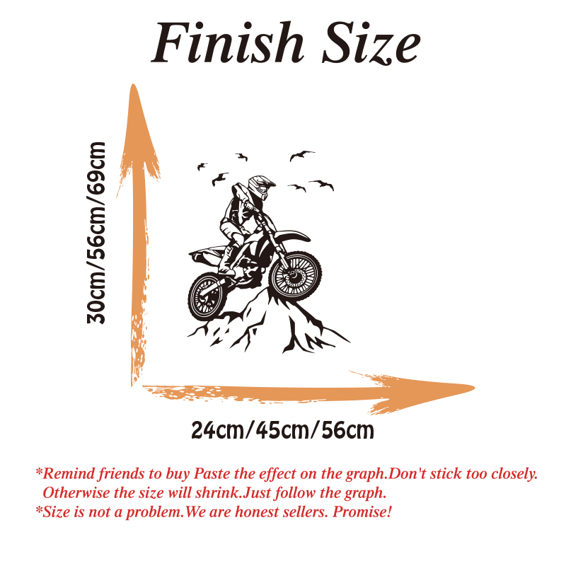 Dirt Bike Mountain Wall Sticke - огляд і ціна Mountain Biking Europe
